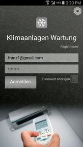 Smartphone App für Kälte Klima Monteure