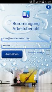 Smartphone App für Reinigungsfirma